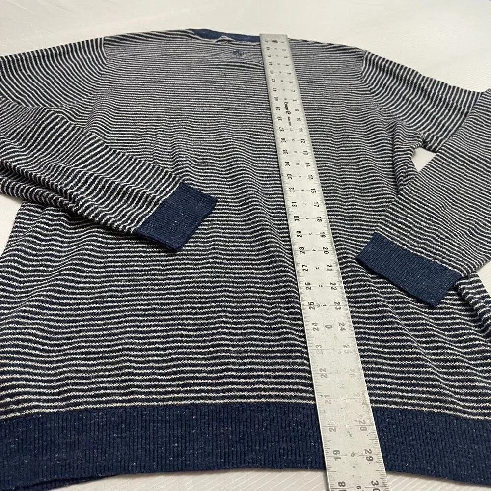 Fat Face Men’s Blue Stripe Crewneck Sweater Size XL